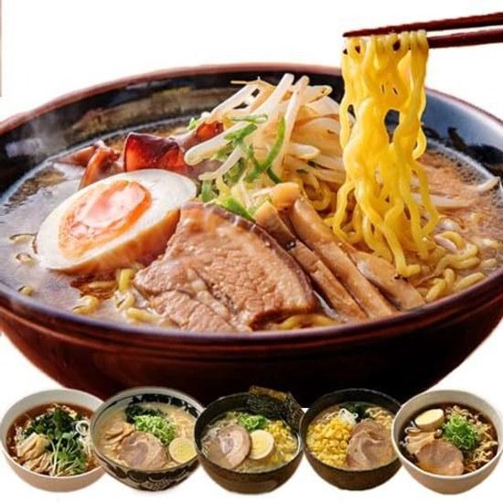Hokkaido Sapporo Ramen Taste Comparison 5-Pack 5 Flavor Assortment