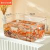 Transparent Anti-Fall Fish Tank: Round/Square Design for Home & Office, Suitable for Turtles & Medium Fish.