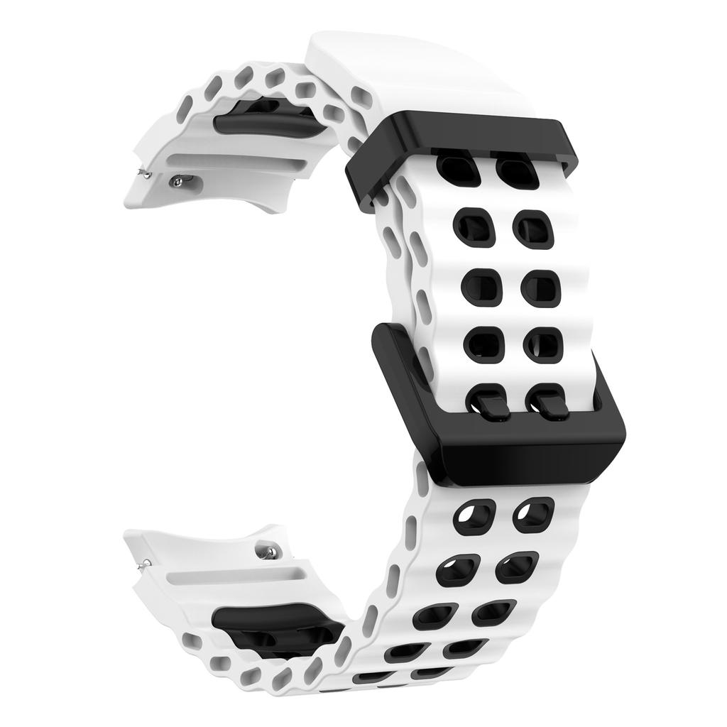 For Samsung Galaxy Watch7 40mm/44mm Silicone Band Dual Color Replacement Watch Strap