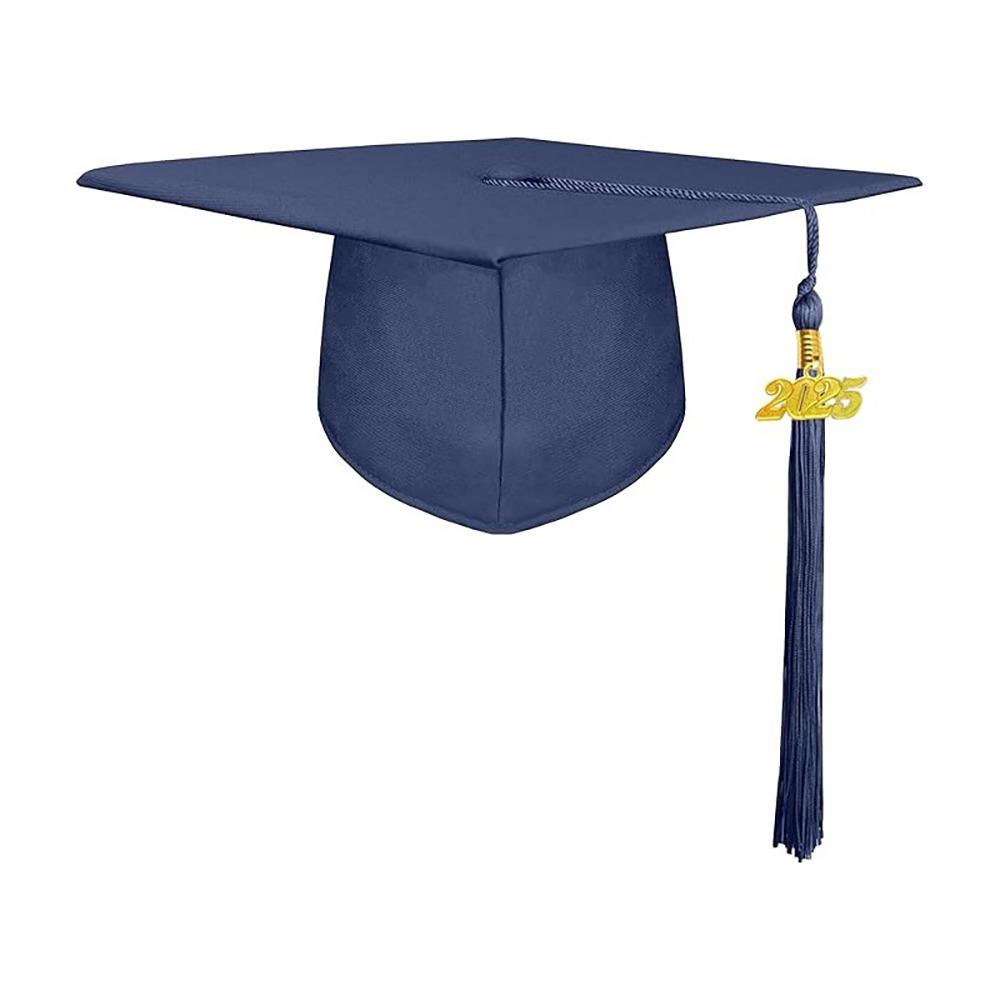 Doctor 2025 Graduation Cap Master Trencher Cap Durable Academic Hat with Tassels Graduation Season