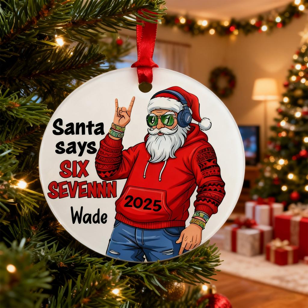 Акриловые рождественские украшения, Забавные украшения-подсказки с цифрами, Подвески