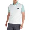 Light Knit Logo Jacquard Golf Vest Size L Men's (E2JCB011), White,
