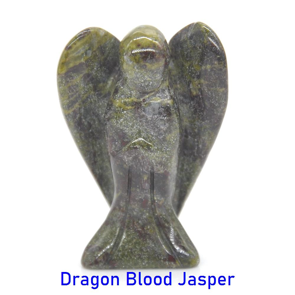 1,5" Фигурка Ангела-Хранителя Статуэтка из Натурального Целебного Кристалла Домашний Каменный Декор Кабинет Поделка Подарок Безделушка Комнатное Украшение