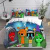 Комплекты постельного белья Sprunki Мягкое покрывало Одеяло Пододеяльник Наволочка Комплекты из 2-3 предметов Подарки для подростков и детей Декор для спальни