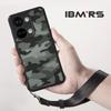 (Comes with Wrist strap)IBMRS for OnePlus Ace 2V/Nord 3 5G Case, Camouflage Anti-Fingerprint Matte Clear Hard Back and Soft TPU Frame Protective Case