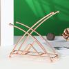 Standing Metal Tissue Holder Geometric Heavy Duty Iron Dining Table Paper Towel Napkin Clip Dispenser Organizer Home Hotel Kitchen Supplies