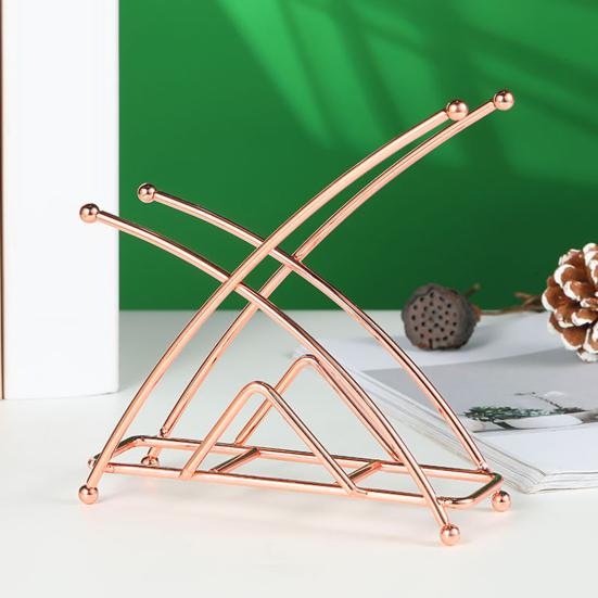 Стоячий металлический держатель для салфеток Yousheng, геометрический прочный утюг, обеденный стол, зажим для бумажных полотенец, зажим для салфеток, диспенсер-органайзер, кухонные принадлежности для дома и отеля