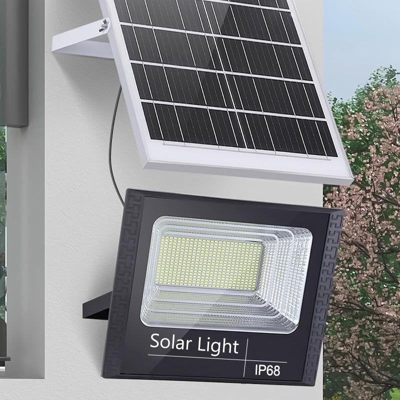 High Bright Solar Outdoor Flood Lamp Energy Saving Led Security Floodlight For Farm Warehouse Patio Exterior Lighting