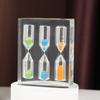 Colorful Acrylic Hourglass Timer Portable Sand Timer Clock 1/2/3/4/5 Minutes Hourglass  School Use