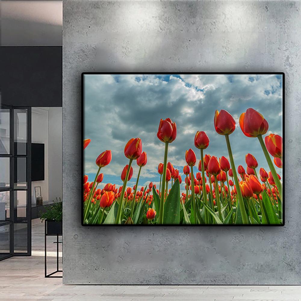 DIY 5D Diamond Painting Flowers Tulips Cross Stitch Kit Full Drill Embroidery Mosaic Art Picture of Rhinestones Gift