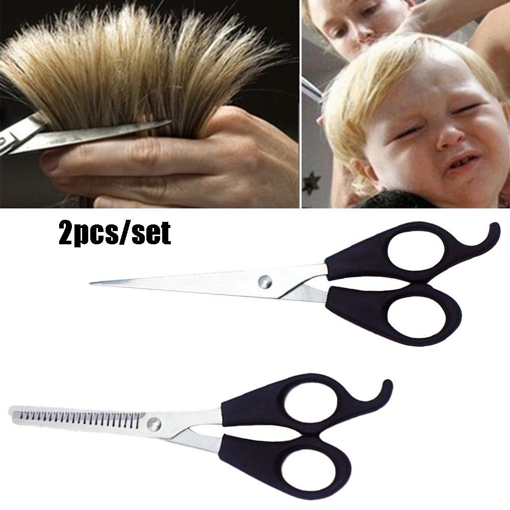 Beauty Flat Shears Teeth Shears Trim Bangs Hairdressing Set Hair Scissors Hair Cutting Styling Tool