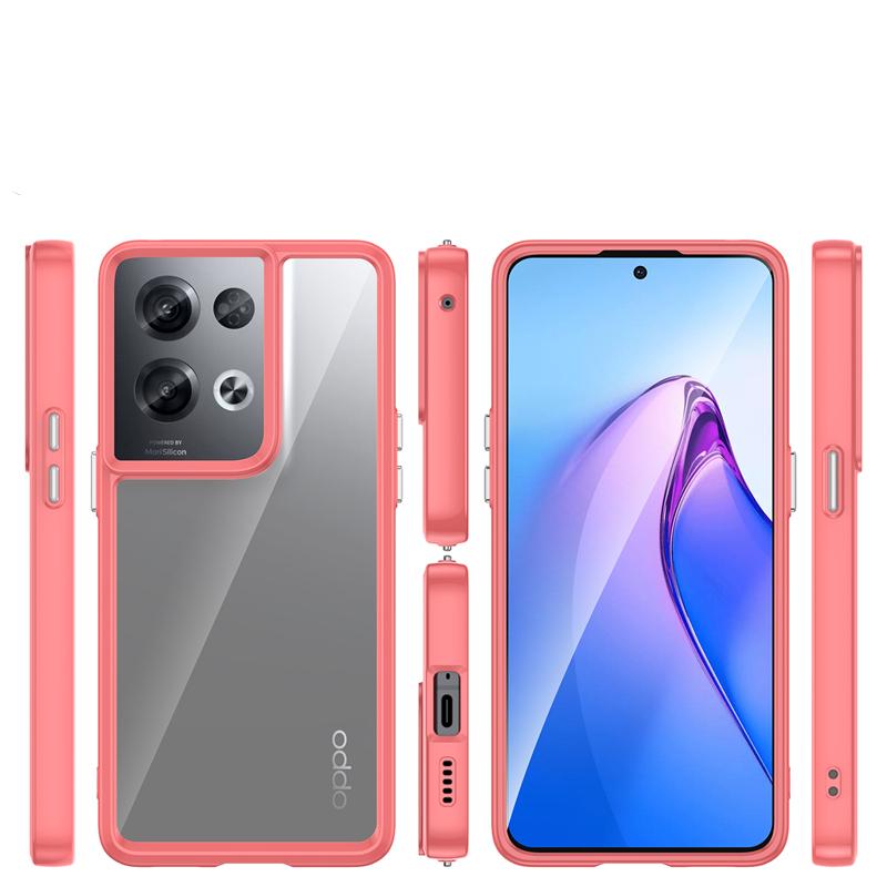 Для чехла OPPO Reno 8 Pro 5G чехол Reno 8 Pro 5G Capas противоударный роскошный прозрачный многоцветный для Fundas Reno 8 Pro Cover