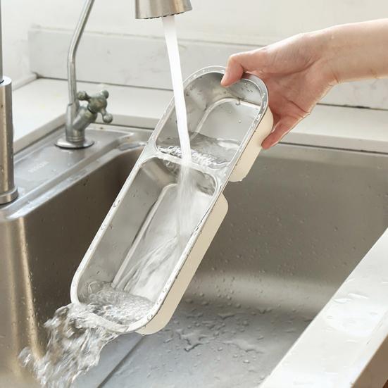 Stainless Steel Snack Containers Divided Condiment Box with Lids Lunch Box