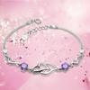 925 Sterling Silver Amethyst Bracelet Jewelry Silver Jewelry for Women Amethyst Exquisite Silver Accessories