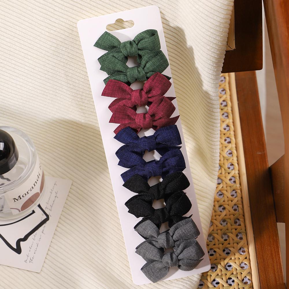 10 шт./набор Милые заколки для волос принцессы для девочек, банты для волос, безопасные нейлоновые заколки-зажимы, шпильки для младенцев, малышей, детей, детские аксессуары для волос