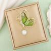 Dragonfly/Butterfly Shaped Badge Pin Imitation Pearl Suit Collar Pins Fashion Brooches  Gift
