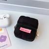 Квадратный трехмерный мини-кошелек ярких цветов, милый модный кошелек для монет Kawaii, портативная беспроводная сумка для наушников, защитный чехол