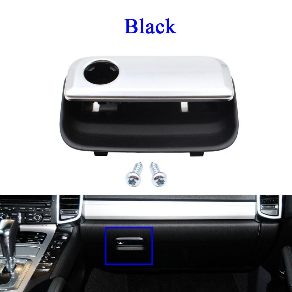 LHD левый водитель автомобиля передний пассажир сторона черный бардачок замок ящик для хранения ручка для Porsche Cayenne 2010-2018