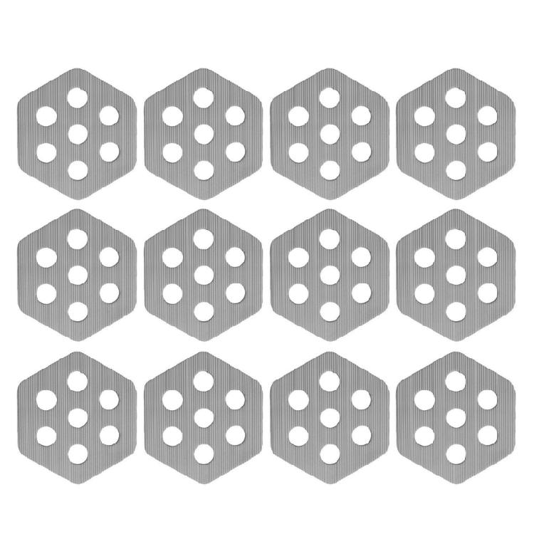 12 комплектов шестиугольные прозрачные накладки для сёрфбордов, полупрозрачные накладки на деку для сёрфбордов, поделок, аксессуаров для сёрфинга