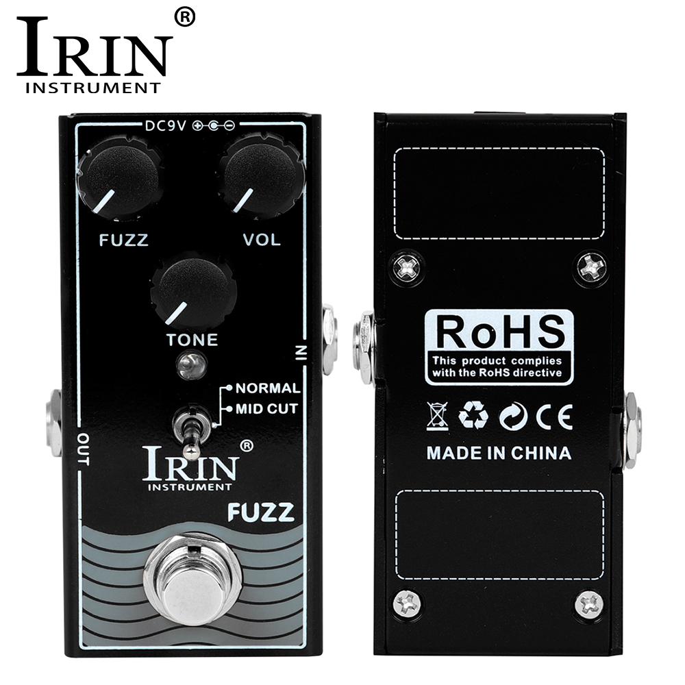 IRIN RF-11 FUZZ Педаль гитарного эффекта Металлический корпус Электрическая гитара Педаль эффекта фузз True Bypass Гитарные запчасти и аксессуары