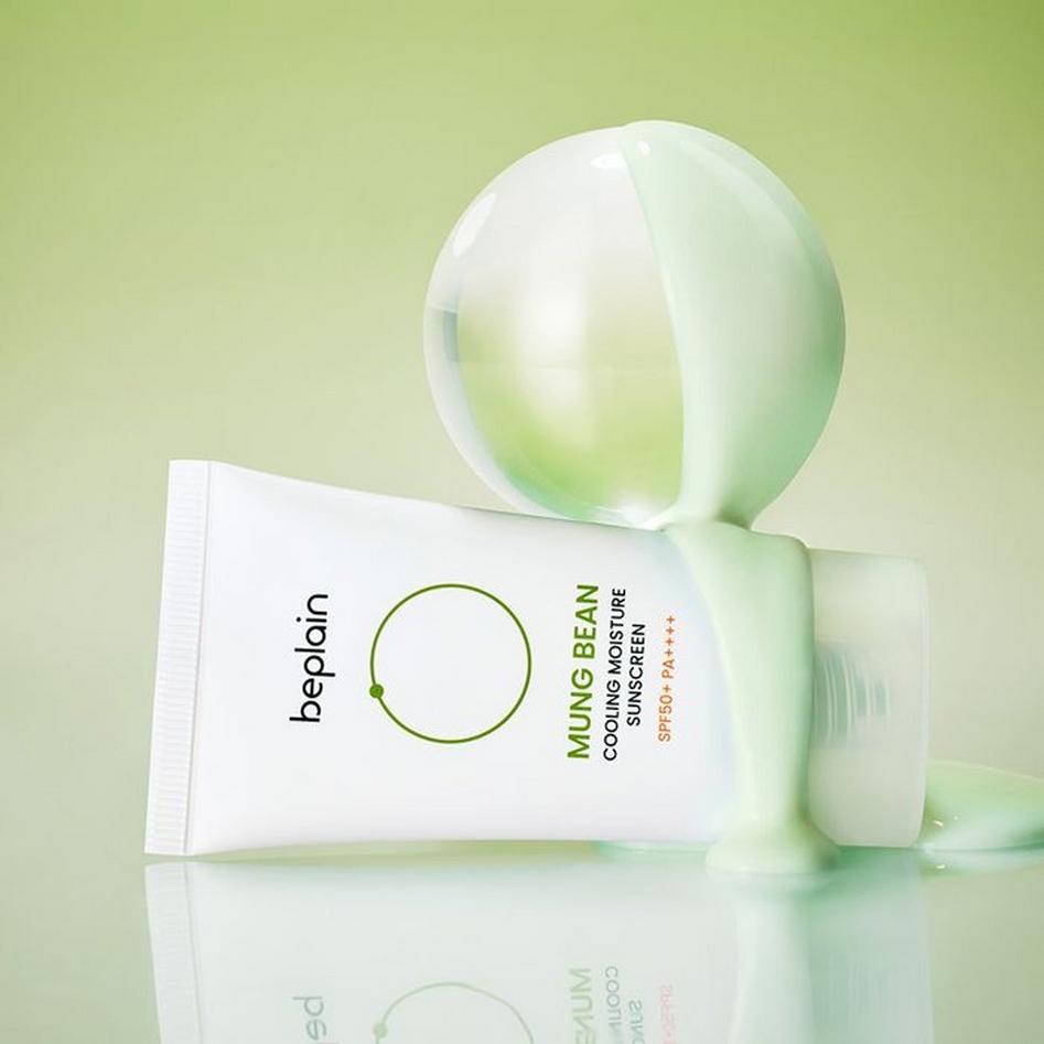 BEPLAIN Mung Bean Cooling Moisture Sunscreen 50ml / Hypoallergenic, Pore-loving Sunscreen, Moisturizing, Korean Cosmetics, Kbeauty