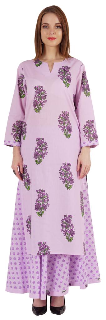 Phagun Indian Ethnic Cotton Kurti & Skirt Set For Women  S Partywear Dress Printed Traditional