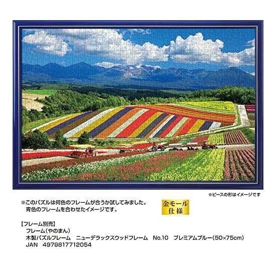 Yanoman [Made in Japan] 1000-Piece Jigsaw Puzzle: Scenery of Japan - Shikisai-no-oka and the Tokachi