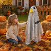 Spooky Holiday Lawn Ornament Halloween Ghost Goose Costume, Porch Outfit for Outdoor Decorative Clothing Decor, Garden Statue Clothing, Funny