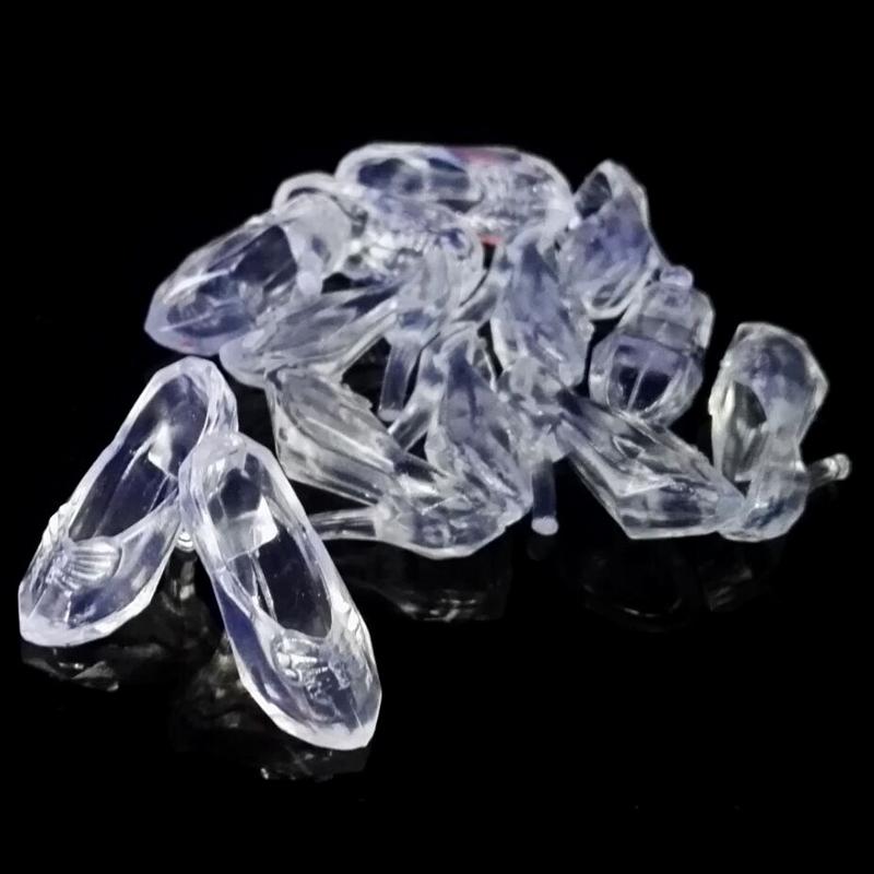 1 пара игрушек, аксессуары, туфли на высоком каблуке, пара хрустальных туфель, акция, прозрачные хрустальные туфли для куклы Барби, обувь для куклы Барби