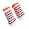 1 Pair Baby Socks with "I Love Dad/Mom" Pattern Cotton Striped Socks for Newborns 0-6 Months Cute Shower Gift & Daily Wear