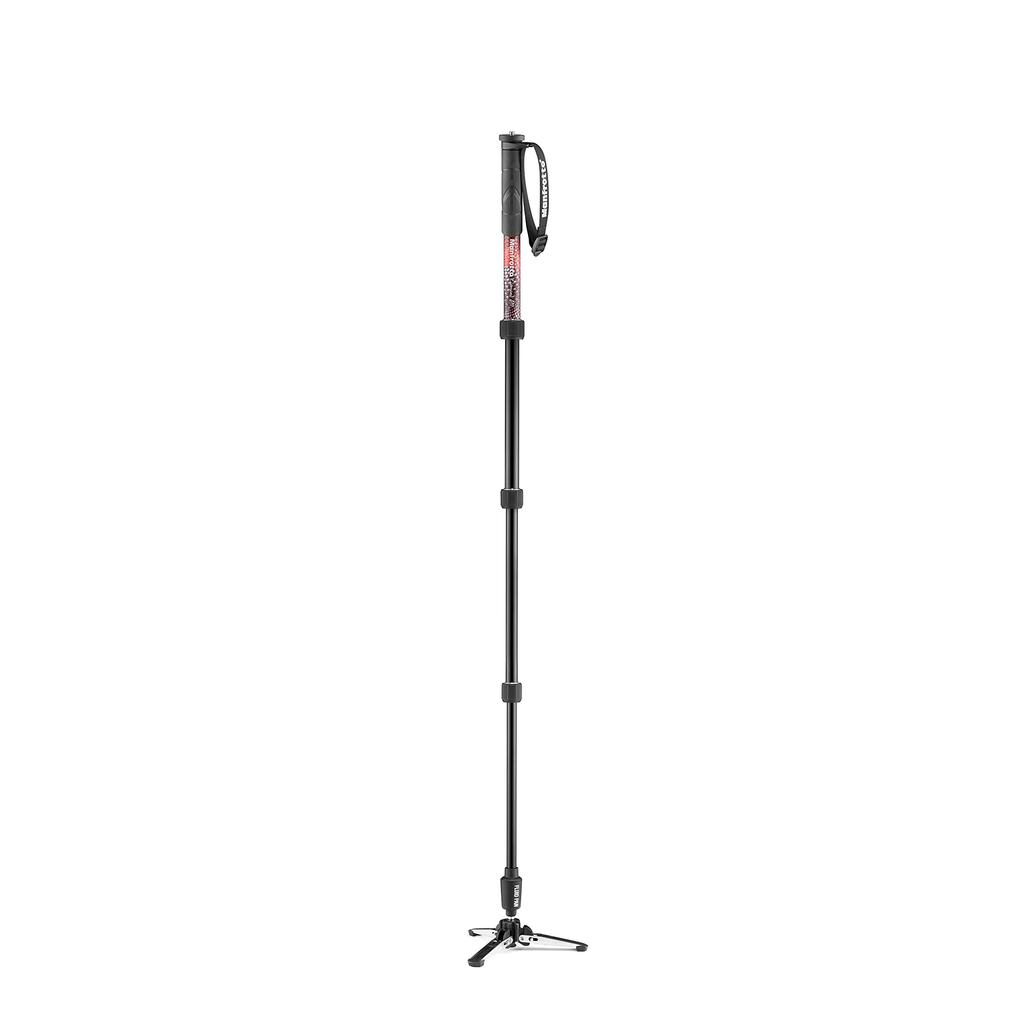 Manfrotto Video Monopod Element MII Video Monopod Aluminum 4 Tiers Extended Height 128cm Weight Maximum Load Capacity 16 Kg Twist Lock MVMELMIIA4