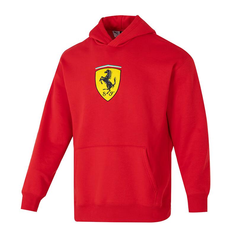Puma X Ferrari Модные Простые Удобные Теплые Мужские Толстовки С Капюшоном Красные 630192-02