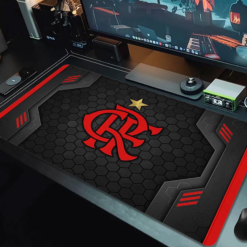Flamengo logo Color Mouse Pad Large Gaming Table Cushion Non-slip Laptop Tablet Big Mousepad XXL Mat Mini PC Playmat With Lock edge