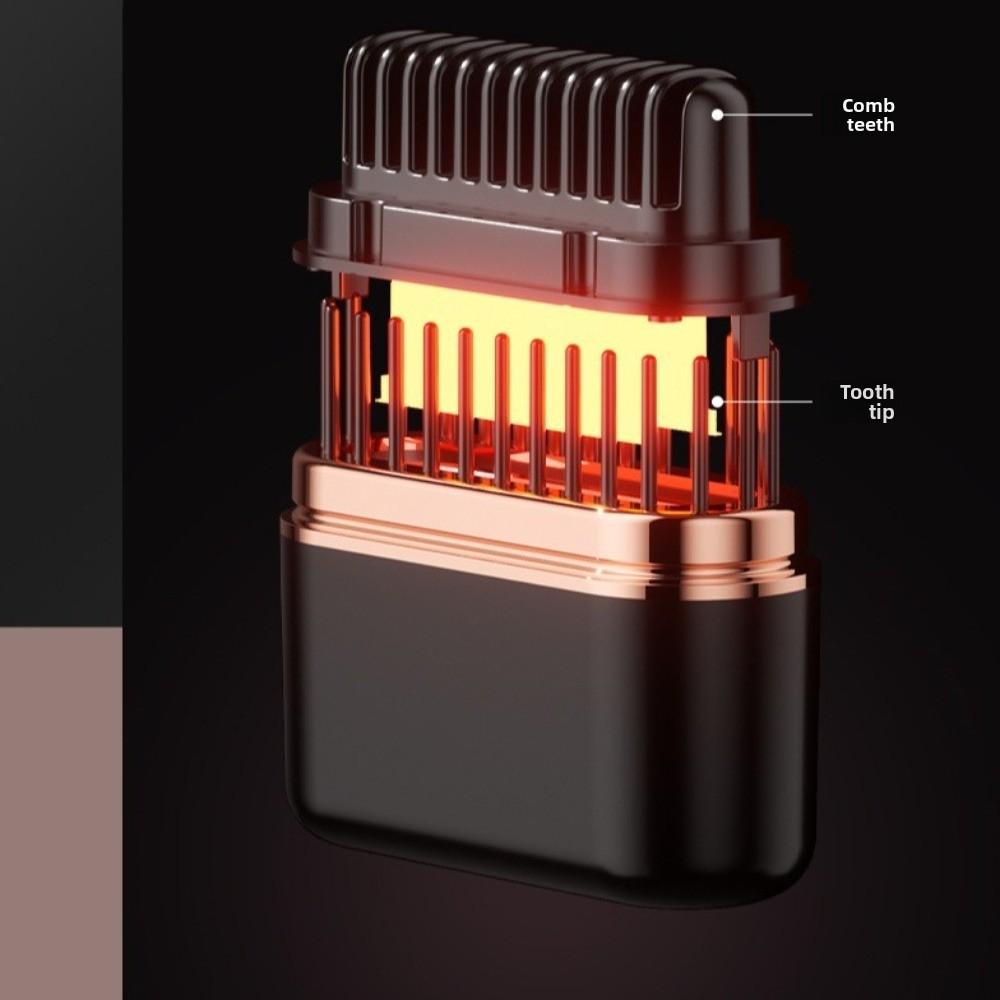 2 in 1 Cordless Mini Straightener Double Anti-Scald Electric Hair Brushes  For Men Women