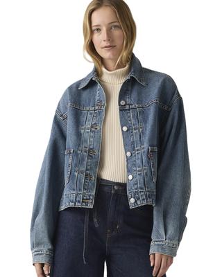 Джинсовая куртка с рукавами-фонариками Trucker Jacket Женская 003NQ-0003 US L