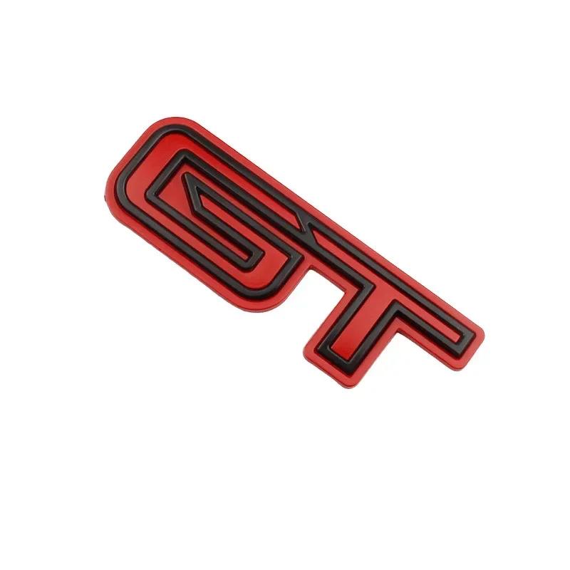 pbhsg2 For Ford Mustang Mach-E 3D GT Logo Sticker Door Trunk GT Zinc Alloy Creative Emblem Badge Stickers Car Decoration Accessories