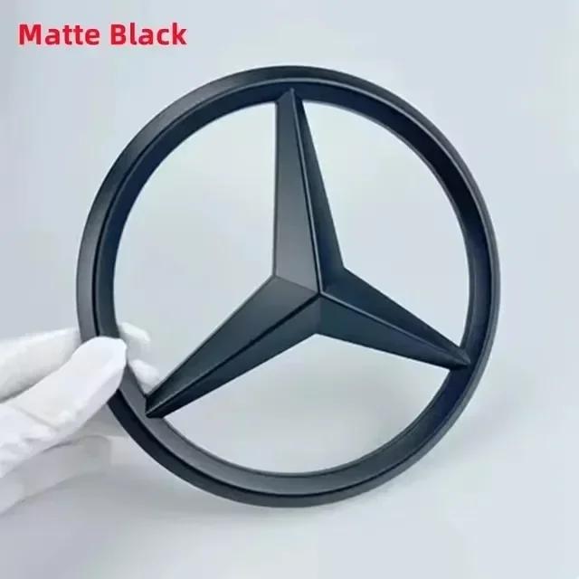 Автомобильная наклейка для Mercedes Benz 18,8 см ABS Накладка на центральную эмблему решетки радиатора автомобиля для Mercedes-Benz W204 W205 W212 W213 C E Cl