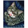 Алмазная картина животное 5D Алмазная картина Вышивка Набор Алмазная картина Полная дрель Круглая