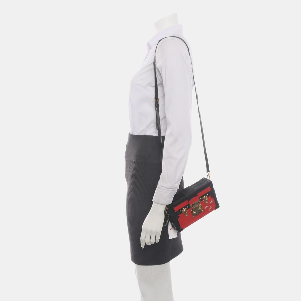 [Pre-Owned] Petite Malle Logo Hard Case Epi Leather Shoulder Crossbody Bag - Good #172DJQL