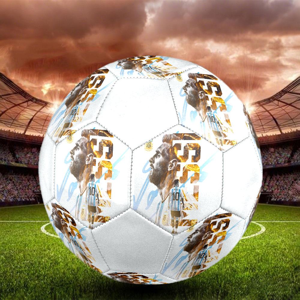 1 шт. Мяч футбольный Messi Athletic Power размер 5 ПрагаМяч для мини-футбола Цветной Для всех возрастов Машинная строчка ПВХ Готов к соревнованиям Прочный Высокий отскок