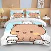New Bubu Dudu Cartoon Cute Bear Kawaii Christmas Gift King Twin Double Boys Bedding Set Microfiber or Polyester Duvet Cover Set