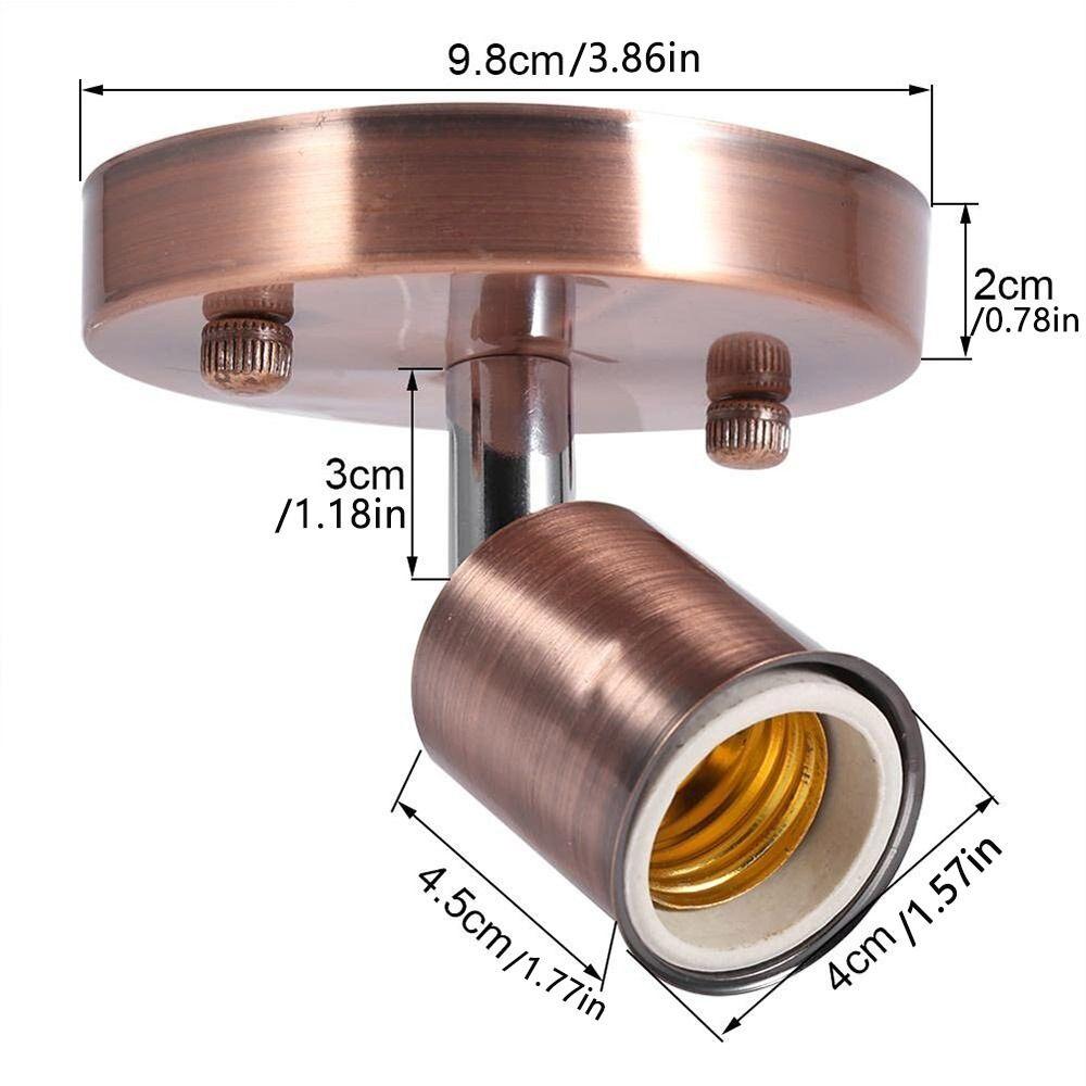 Restaurant Antique Screw Bulb 180 Degrees E27 Lamp Socket Holder Lamp Base Light Socket Bulb Holder