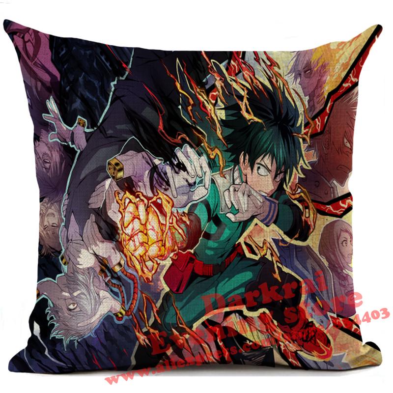 My Hero Academia Cushion Cover Cartoon Anime Throw Pillows Living Room Sofa Home Decoration Pillowcase