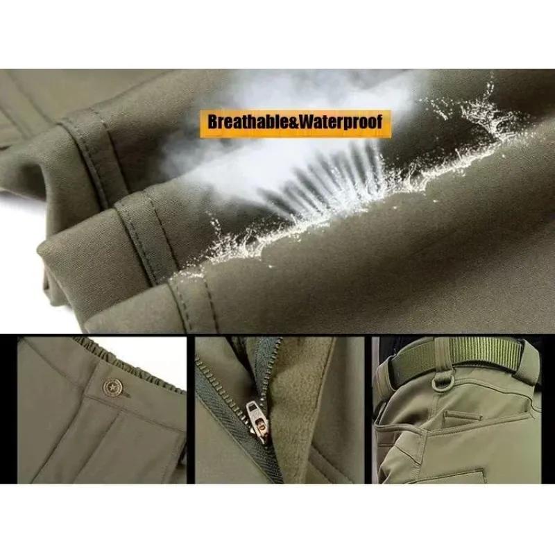 Мужской водонепроницаемый уличный сноубордический костюм софтшелл, теплый, куртка + теплые брюки, комплекты из 2 предметов