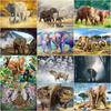 5D DIY Diamond Embroidery Animal Elephant Full Round Drill Diamond Painting Cross Stitch Home Decoration Handmade Gi