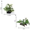 Silk Lifelike Faux Green Simulated Underwater Artificial Plants Turtle Jar Ornament Aquarium Plants Ficus Tree