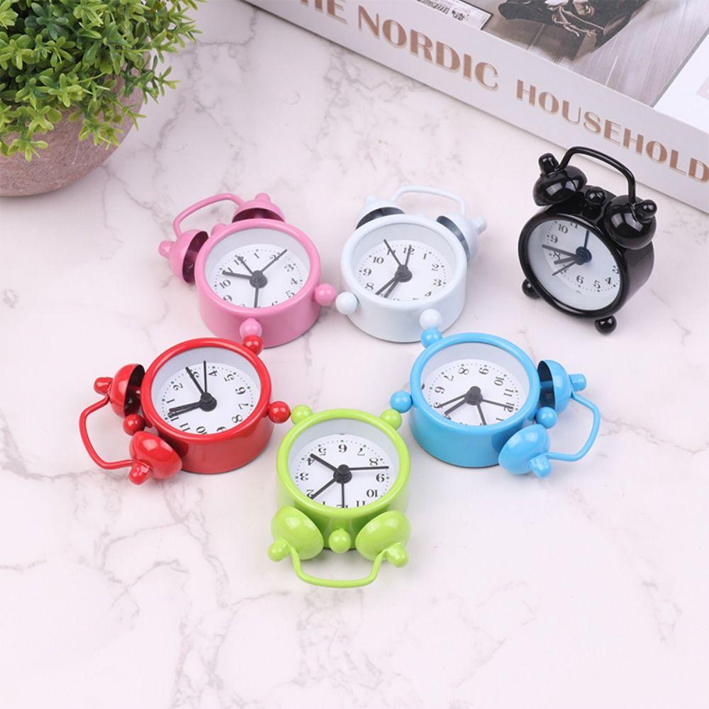 Silent Mini Alarm Clock Classic Small Table Clock Creative Bedside Alarm Clock Desktop