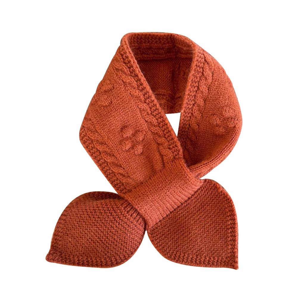 Мягкий детский зимний шарф Теплый детский платок Простой вязаный шарф Для улицы