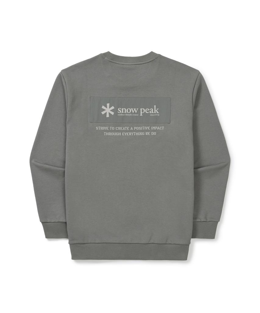 Свитшот SNOWPEAK APPAREL с вышитой нашивкой (S25Fmfht24) Темно-серый