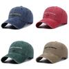 Letter Logo Baseball Hat Cotton Windproof Adjustable Cap For Everyday Outdoor Wear